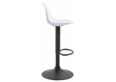 Set De 2 Taburetes Kiel En Polipropileno Negro,Blanco