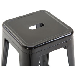 Coppia di sgabelli design industriale Joshua V2 nero