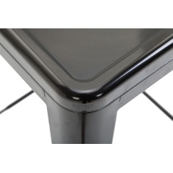 Lot de 2 tabourets de bar Joshua V2, noirs