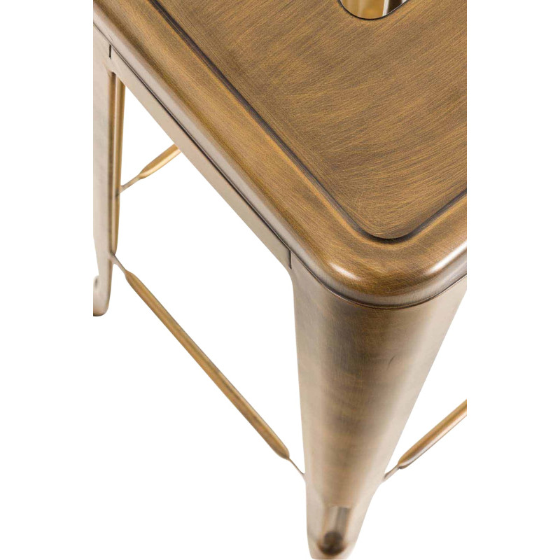 Lot de 2 tabourets de bar Joshua V2 doré