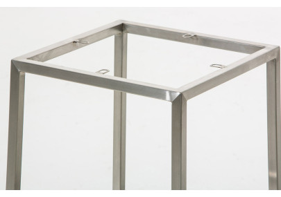 Set De 2 Taburetes Montreal En Tela ~ Altura 85 cm Gris oscuro,Acero inoxidable