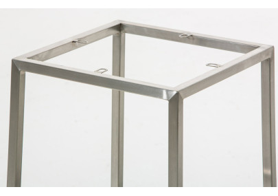 Ensemble de 2 tabourets de bar Montreal 85, tissu, acier inoxydable, bleu