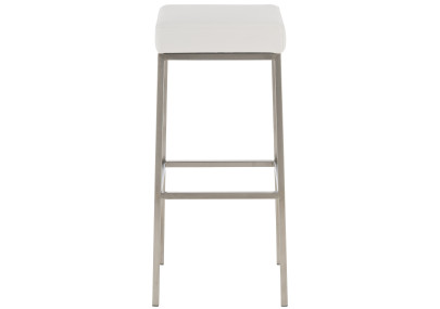 Set De 2 Taburetes Montreal ~ Altura 85 cm Blanco,Acero inoxidable