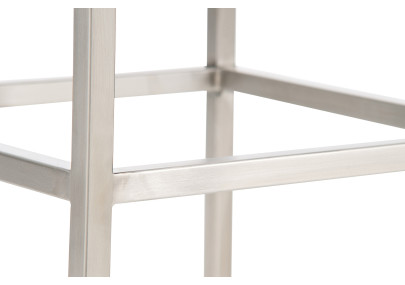 Set De 2 Taburetes Montreal ~ Altura 85 cm Blanco,Acero inoxidable