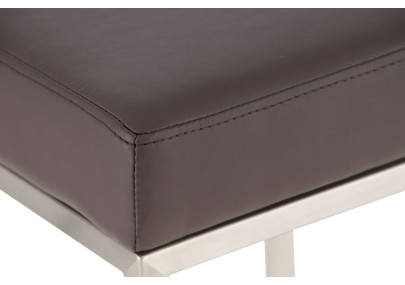 Set De 2 Taburetes Montreal ~ Altura 85 cm Marrón,Acero inoxidable