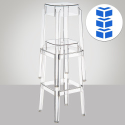 Tabouret de bar Fox transparent