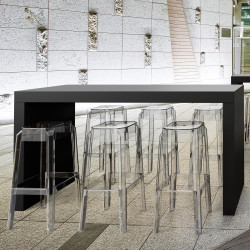 Tabouret de bar Fox transparent