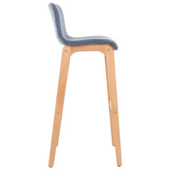 Ensemble de 2 tabourets de bar Hoover en tissu Natura bleu