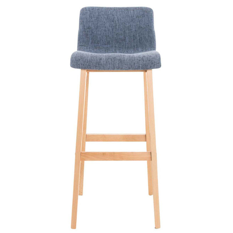 Ensemble de 2 tabourets de bar Hoover en tissu Natura bleu