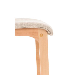 Set De 2 Taburetes Hover En Tela Crema