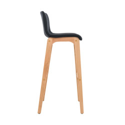 Set De 2 Taburetes Hover En Tela Negro