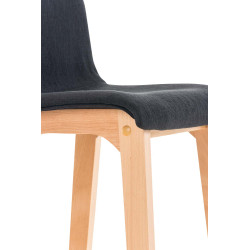 Set De 2 Taburetes Hover En Tela Negro