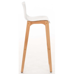 Set De 2 Taburetes Hover ~ Asiento De Polipropileno Blanco