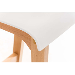Ensemble de 2 tabourets de bar Hoover Natura blanc