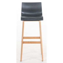 Lot de 2 tabourets de bar Hoover Natura, gris