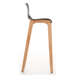 Set De 2 Taburetes Hover ~ Asiento De Polipropileno Gris