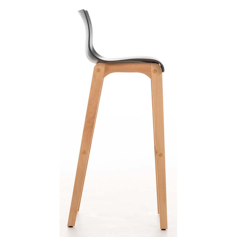 Set De 2 Taburetes Hover ~ Asiento De Polipropileno Gris