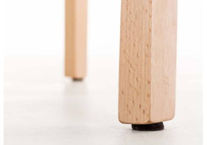 Set 2 sgabelli Hover con telaio in legno naturale a 4 gambe grigio