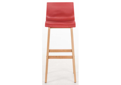 Lot de 2 tabourets de bar Hoover Natura rouge