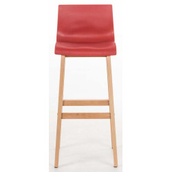 Ensemble de 2 tabourets de bar rouges Hoover Natura