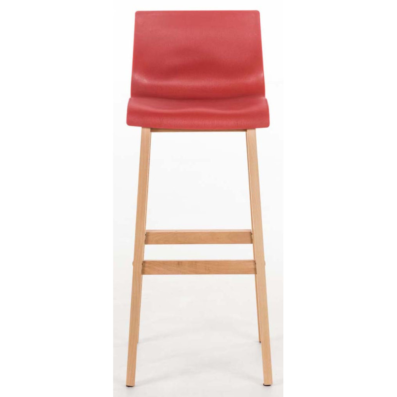 Ensemble de 2 tabourets de bar rouges Hoover Natura