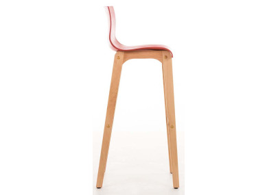 Lot de 2 tabourets de bar Hoover Natura rouge