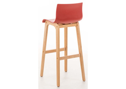 Ensemble de 2 tabourets de bar rouges Hoover Natura