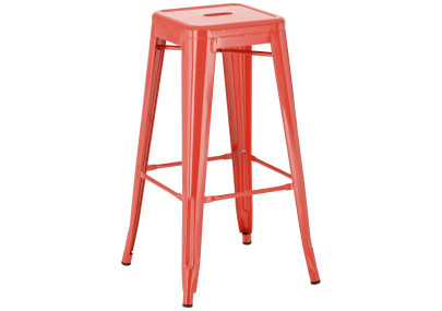 Tabouret de bar rouge Joshua