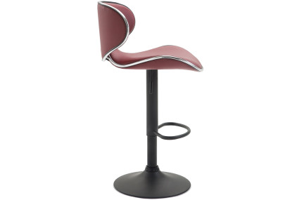Tabouret de bar Las Vegas V2 noir bordeaux