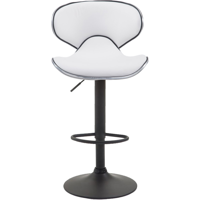 Tabouret de bar noir Las Vegas V2 blanc