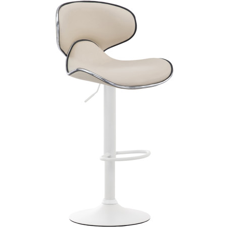 Tabouret de bar blanc Las Vegas V2 crème