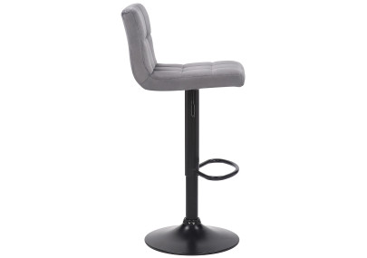 Tabouret de bar Feni velours gris