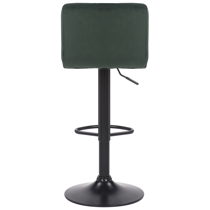 Tabouret de bar en velours Feni vert