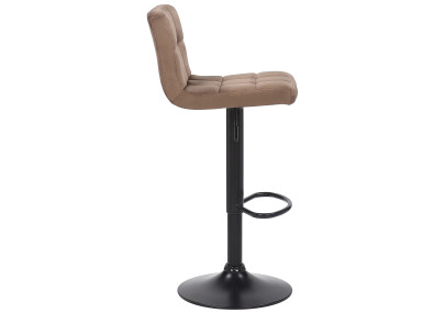 Tabouret de bar Feni en velours marron