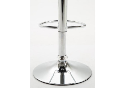 Set De 2 Taburetes Dyn V2 En Simil Cuero Blanco,Cromado