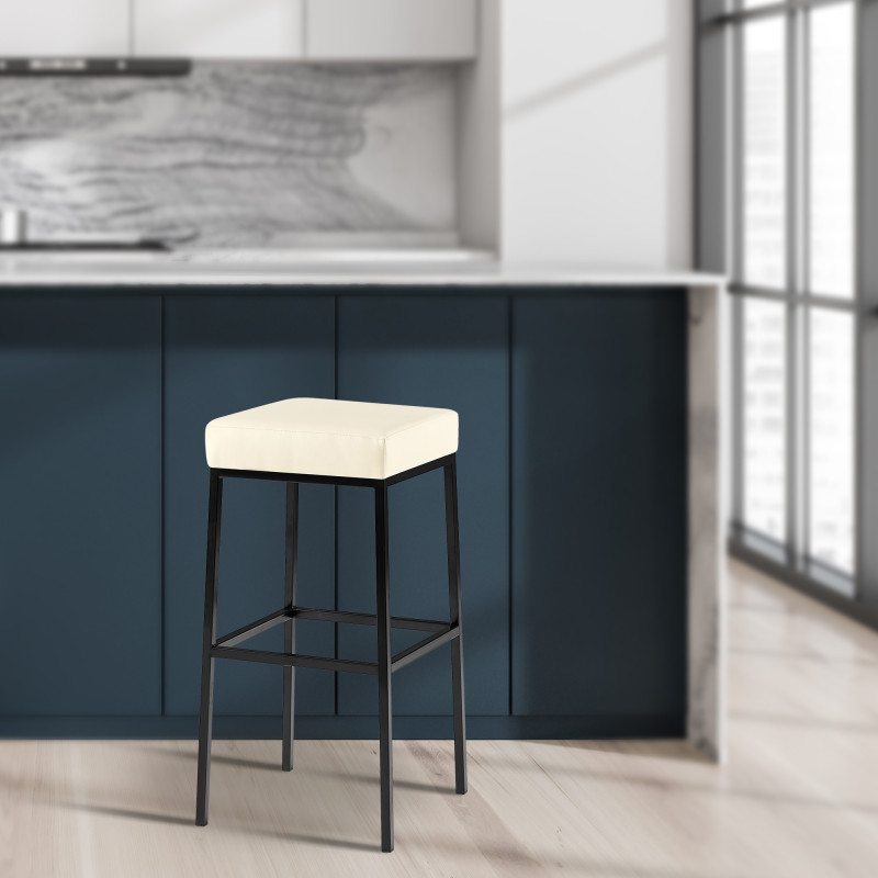 Tabouret de bar Montréal B80 crème
