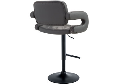 Tabouret de bar Dublin noir gris