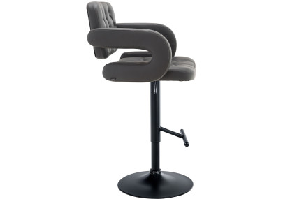 Tabouret de bar Dublin noir gris