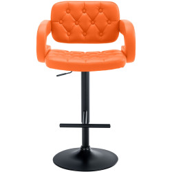 Taburete Dublin Naranja,Negro