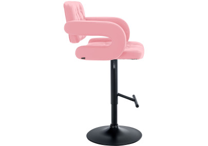 Taburete Dublin Rosado,Negro