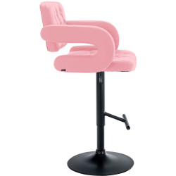 Taburete Dublin Rosado,Negro