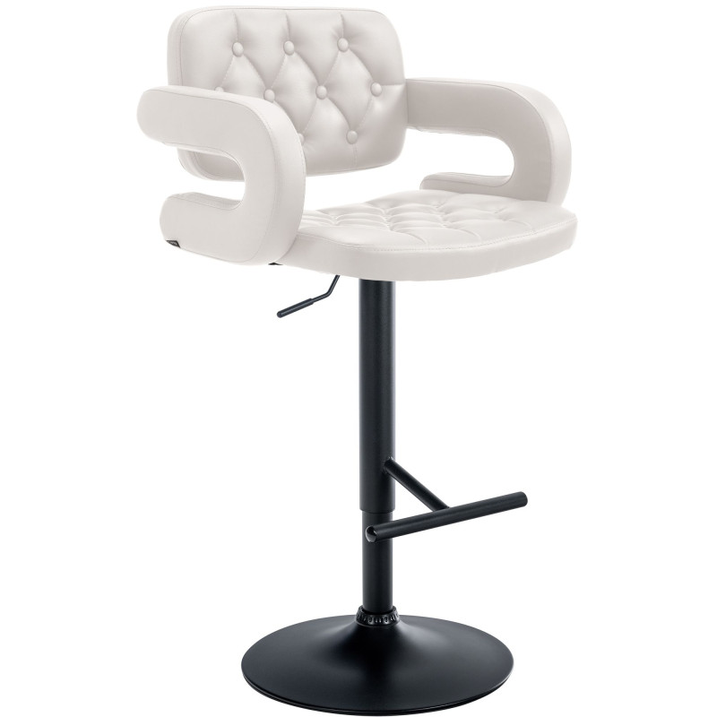 Tabouret de bar Dublin, noir blanc