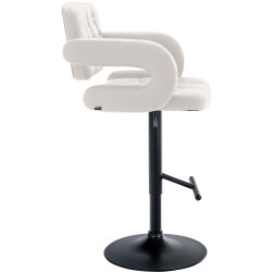 Tabouret de bar Dublin, noir blanc