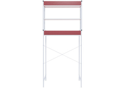 Scaffale per lavatrice Darby bianco
