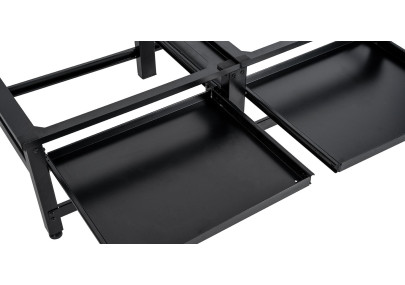 Pedestal Tampa doble para lavadoras Negro