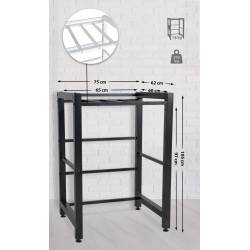 Étagère pour machine à laver Médine noir