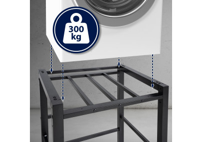 Estante para lavadoras Medina Negro