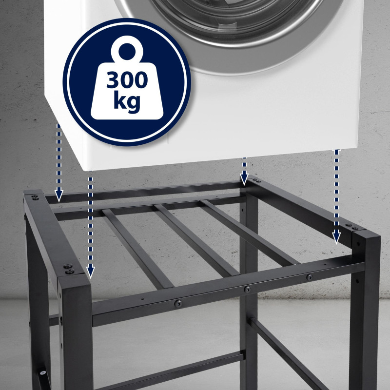 Étagère pour machine à laver Médine noir