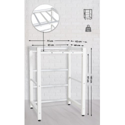 Étagère pour machine à laver Médine blanc
