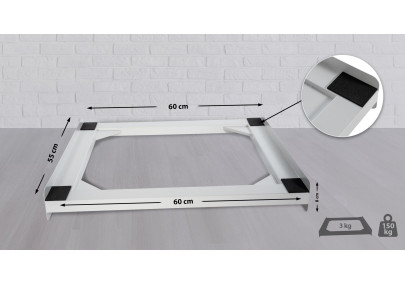 Cadre de raccordement pour machine ? laver Belton blanc